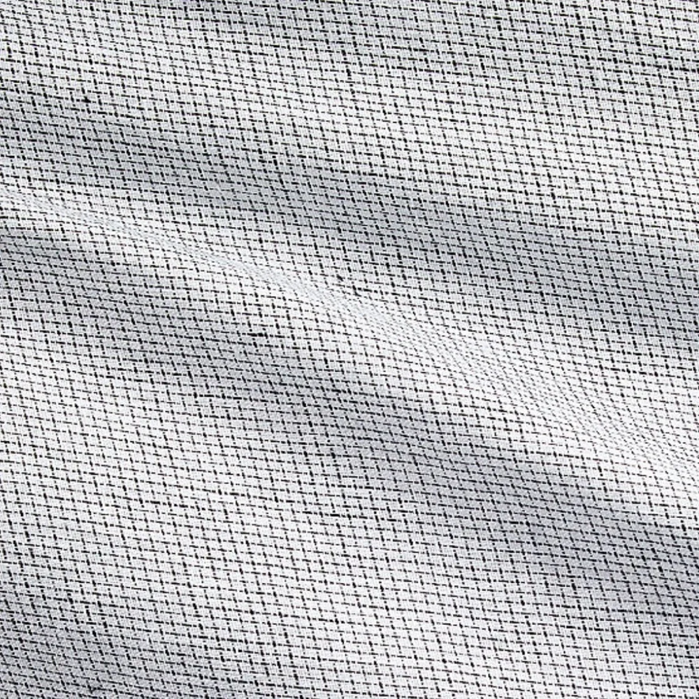 New! Crate&Barrel Aire Natural Hemp Ink Black Grid King Bed Pillowcase